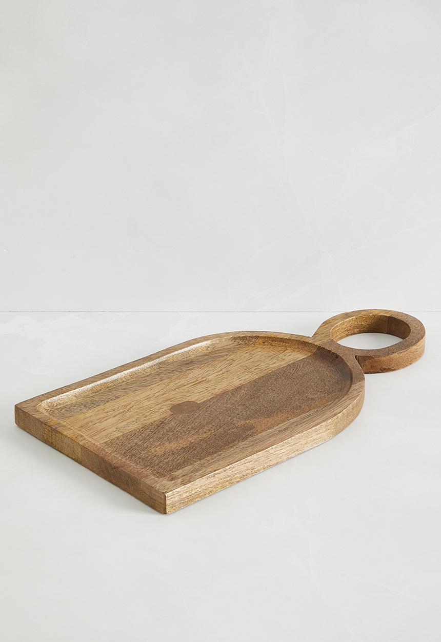 Dome wooden platter - natural
