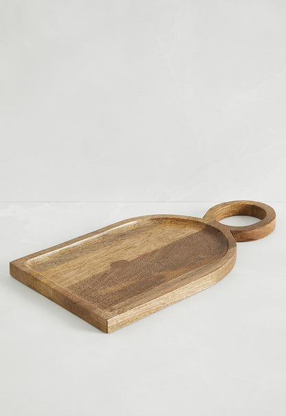 Dome wooden platter - natural