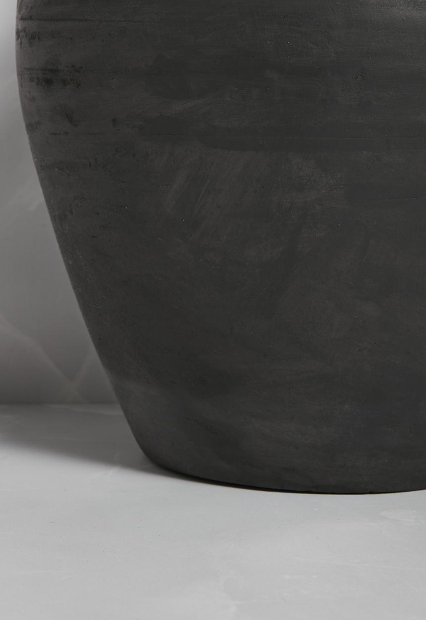 Terracotta Décor Jug - black