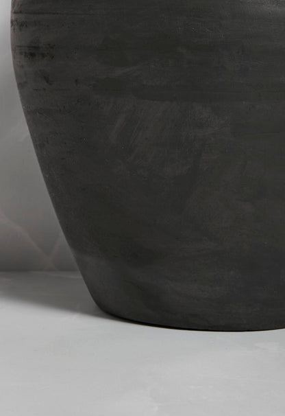 Terracotta Décor Jug - black