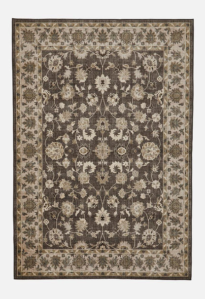 Brisbane Avira Floral Rug Taupe - 160 x 230
