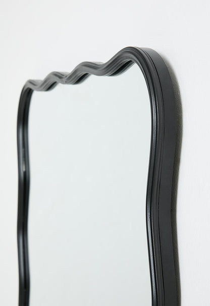 Iron Wavy Mirror - Black