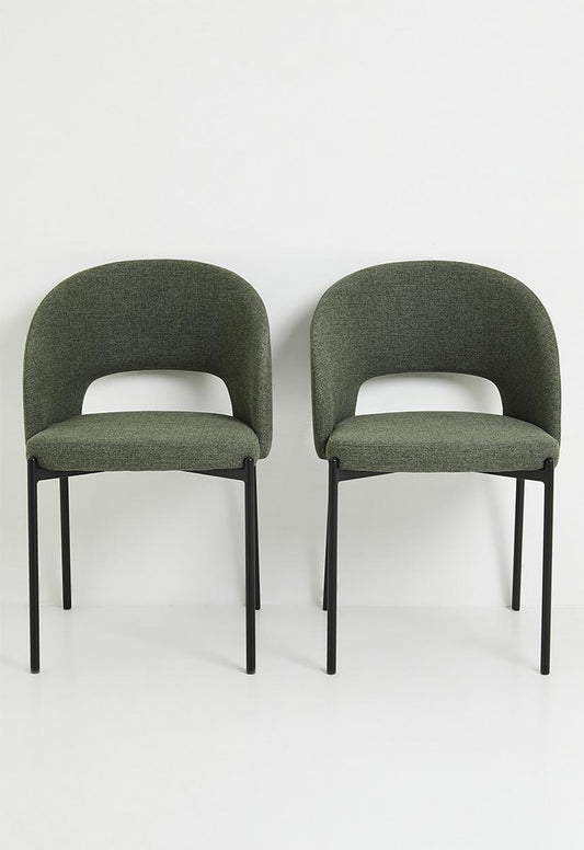 Toke Dining Chair Set Of 2 - Olive