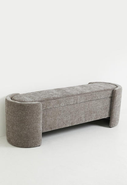 Cabo Storage Ottoman - Grey