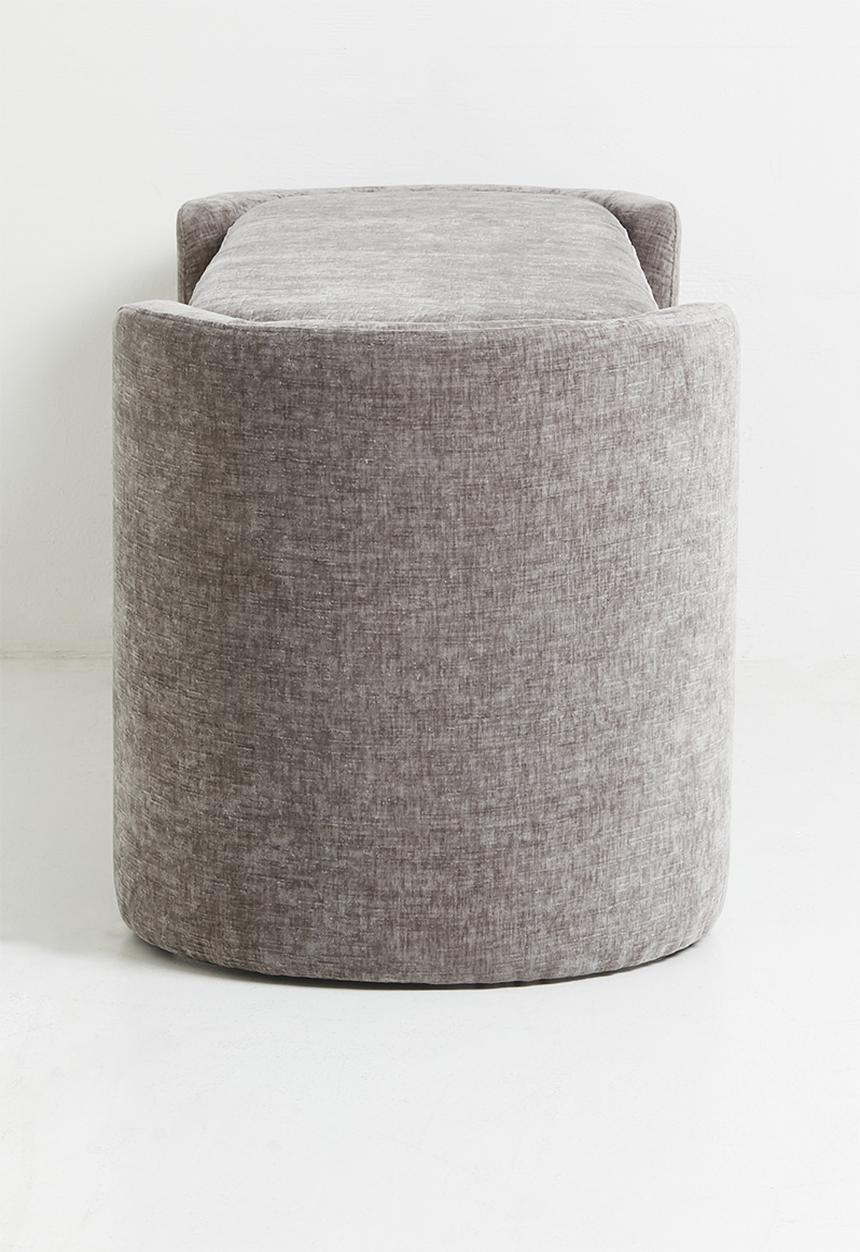 Cabo Storage Ottoman - Grey