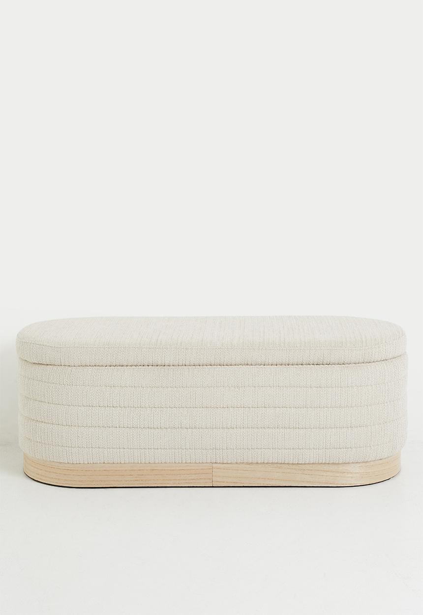 Terra Storage Ottoman - Natural