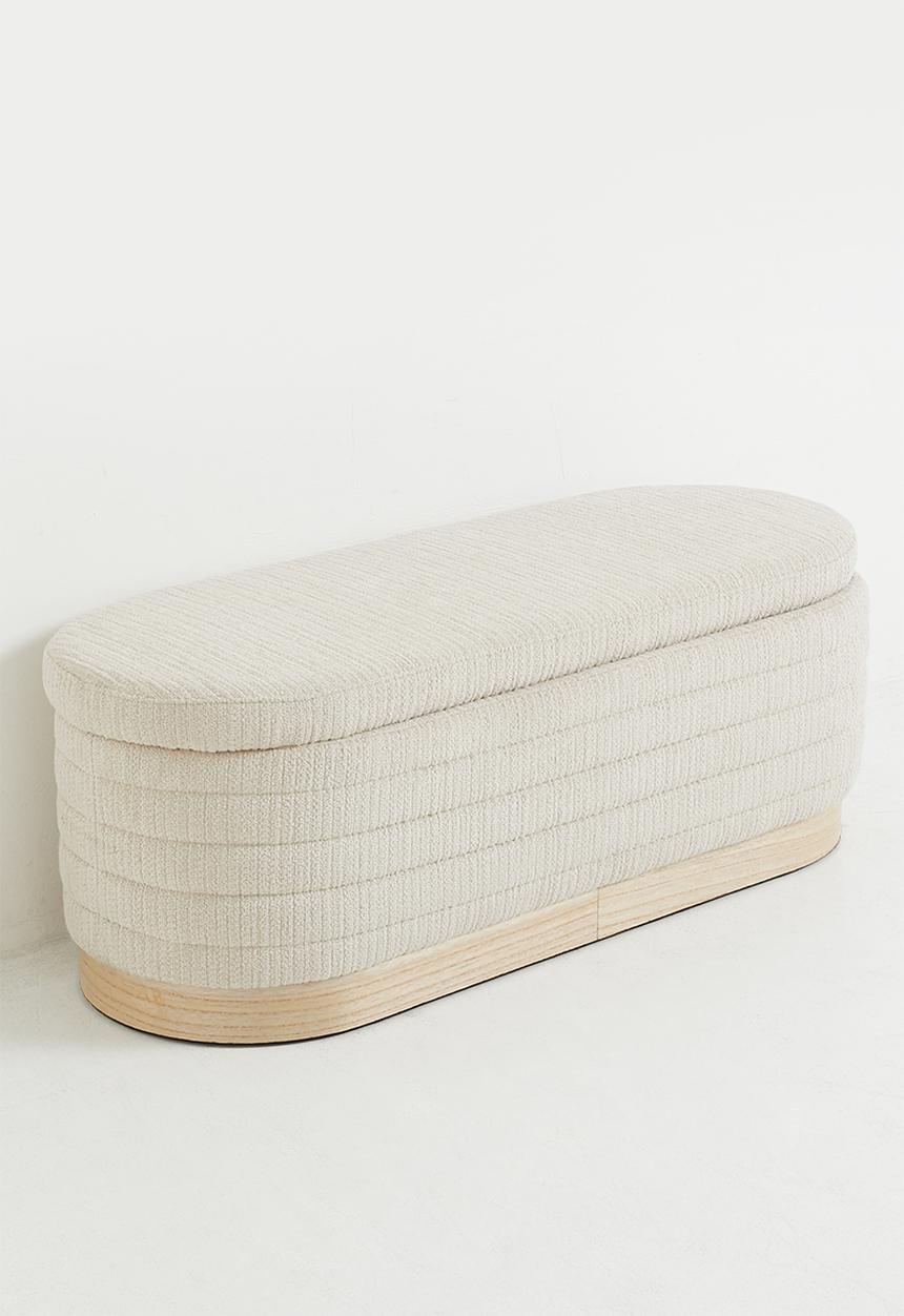 Terra Storage Ottoman - Natural