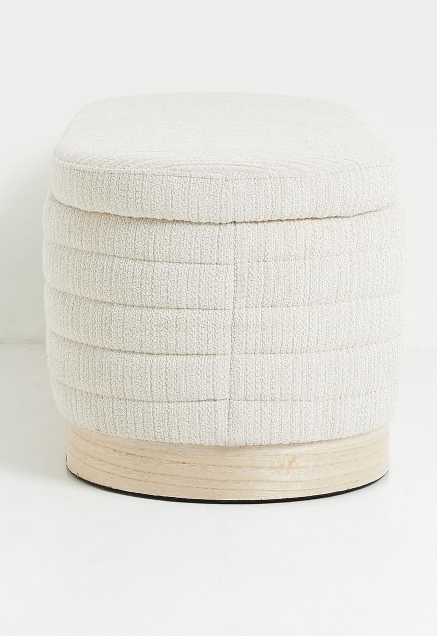 Terra Storage Ottoman - Natural