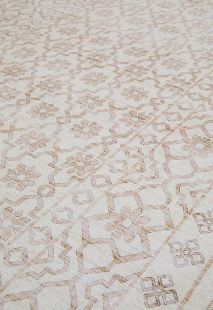 Verla Geometric  Runner Natural - 80 x 300