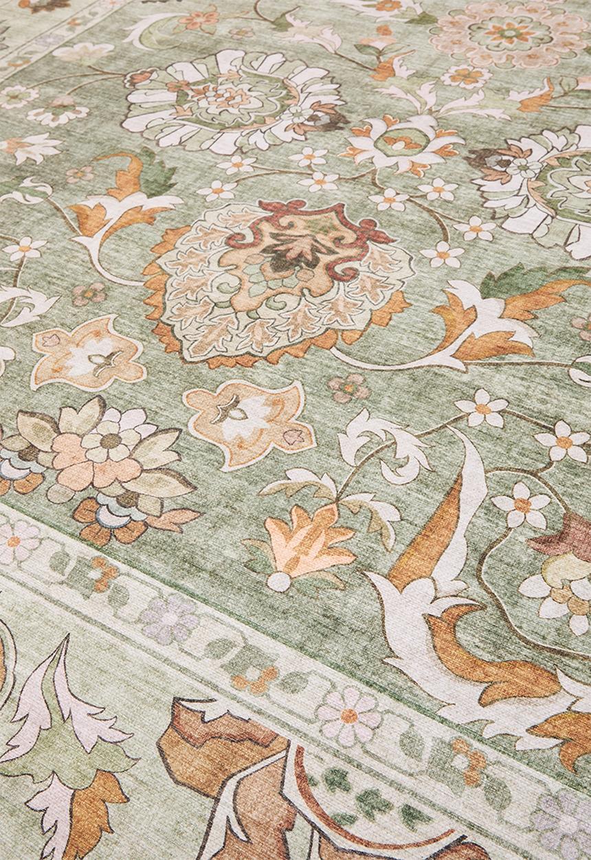 Brisbane Azura Floral Rug Fatigue - 300 x 400