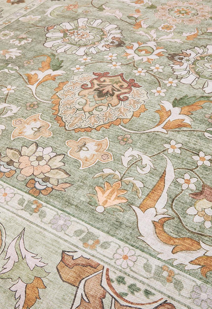 Brisbane Azura Floral Rug Fatigue - 300 x 400