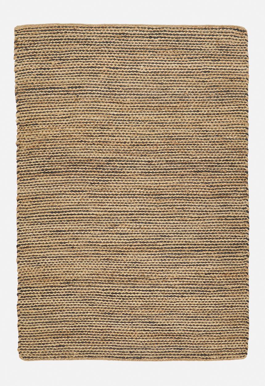 Handwoven Jute Rug Natural / Charcoal - 200x300