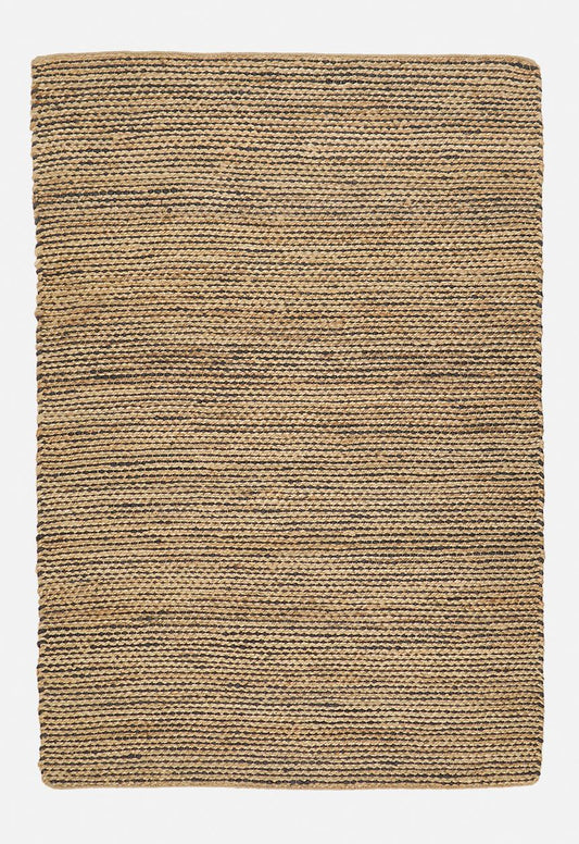 Handwoven Jute Rug Natural / Charcoal - 200x300