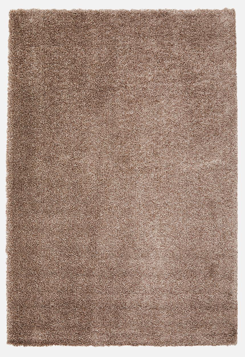 Plain gipsy shaggy rug brown - 200x300