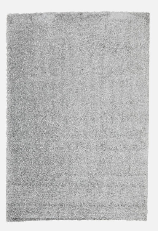Gipsy shaggy rug plain grey - 200x300