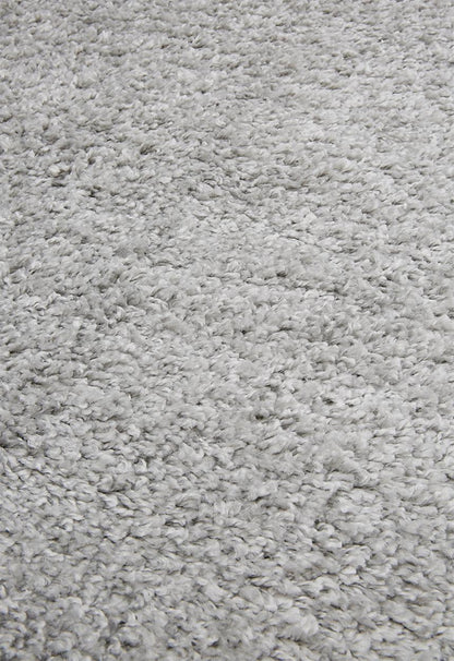 Gipsy shaggy rug plain grey - 200x300