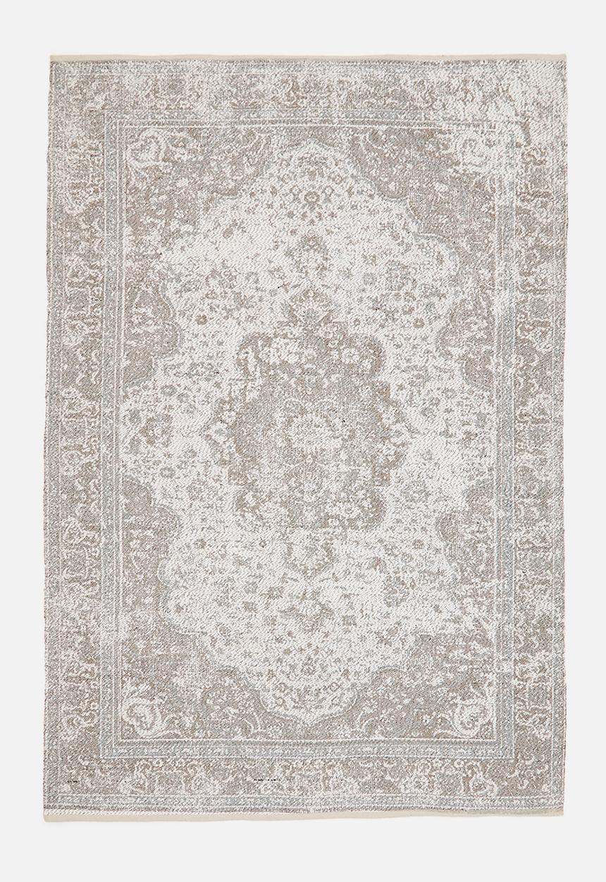 Cotton Blend Woven Antique Rug Natural - 200x300