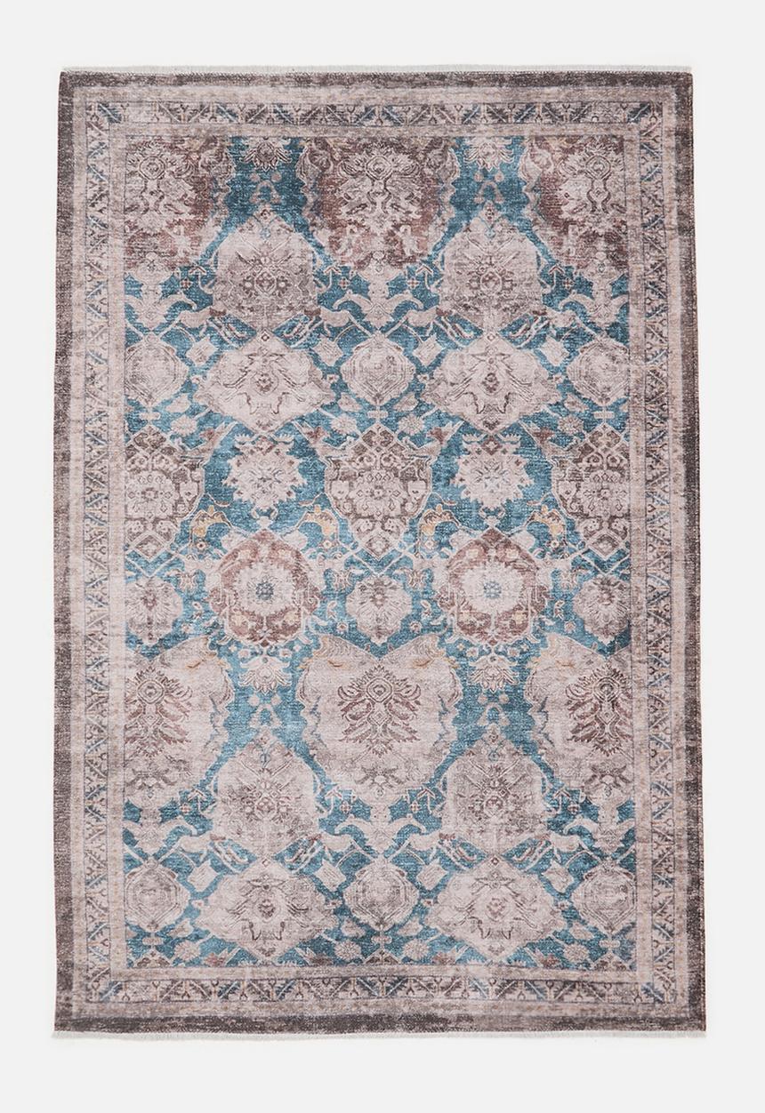 Eve Plush Woven Floral Rug Rust - 160x230