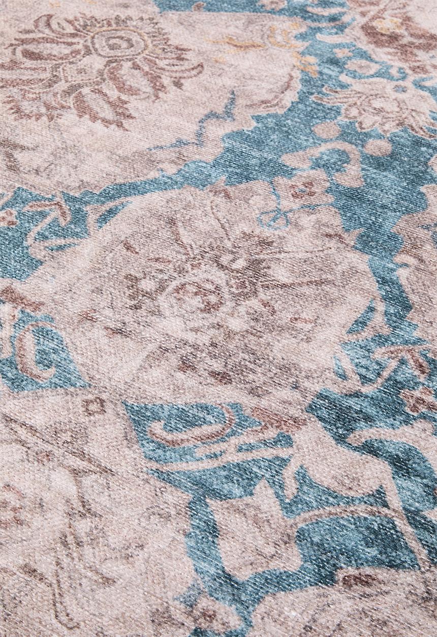 Eve Plush Woven Floral Rug Rust - 160x230
