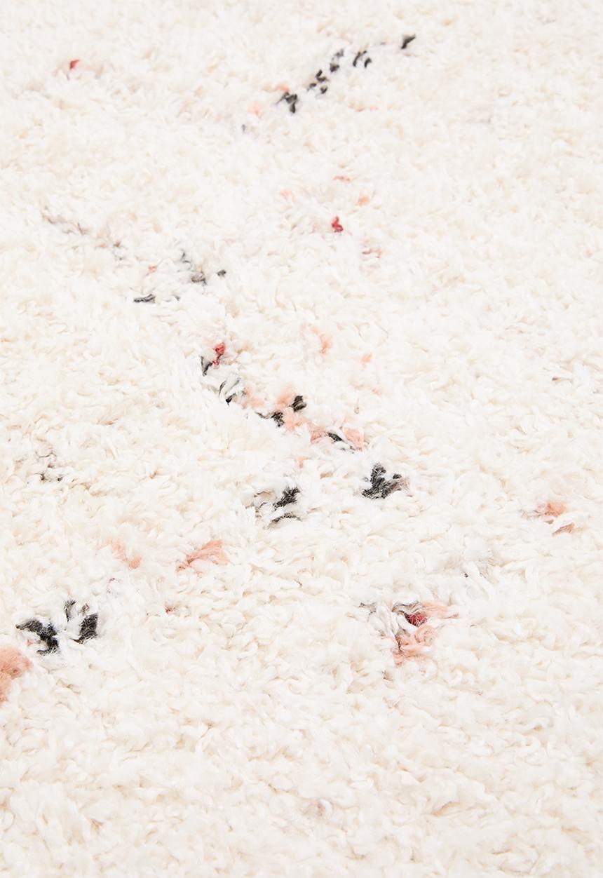 Shaggy Tetris rug natural - 160x230