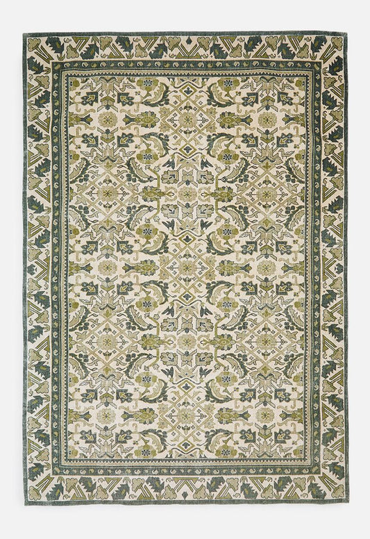 Jacquard Chenille Rug Green - 240 x 400
