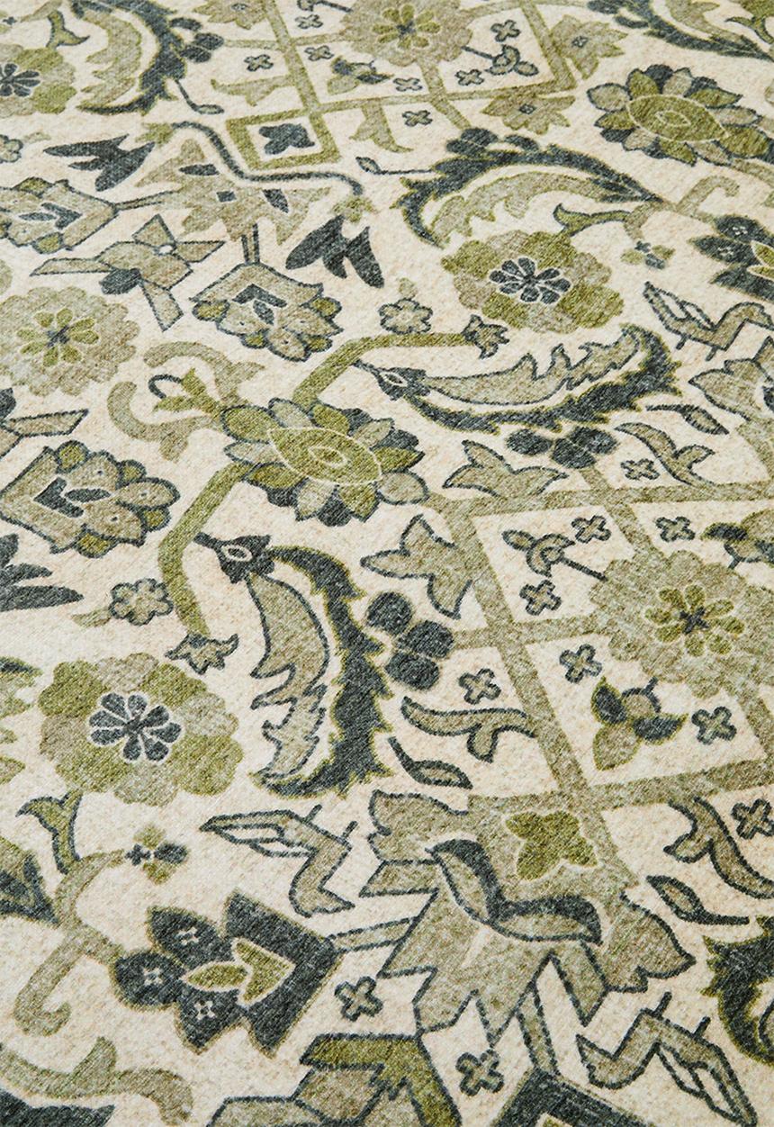 Jacquard Chenille Rug Green - 240 x 400