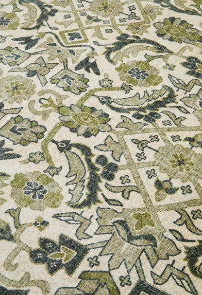 Jacquard Chenille Rug Green - 240 x 400