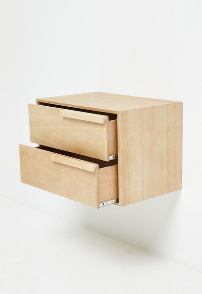 Amal Floating Bedside Table - Natural.