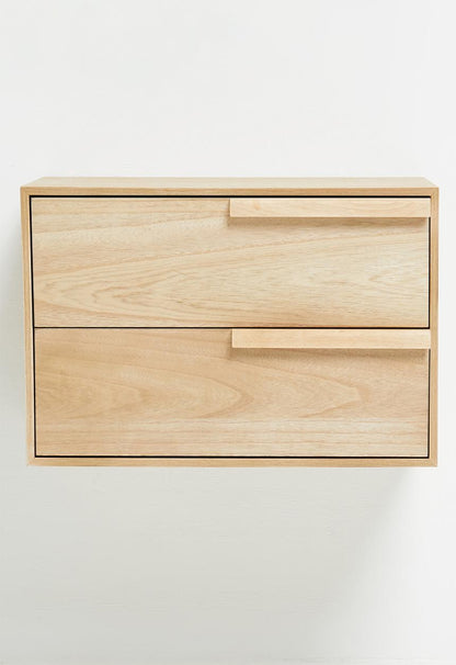 Amal Floating Bedside Table - Natural.