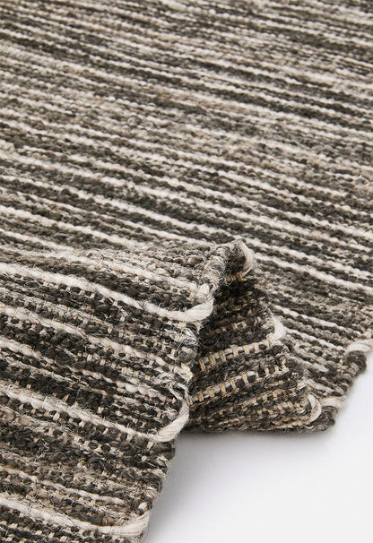 Orren Handwoven Pet Poly Rug- Brown & Charcoal - 160 x 230