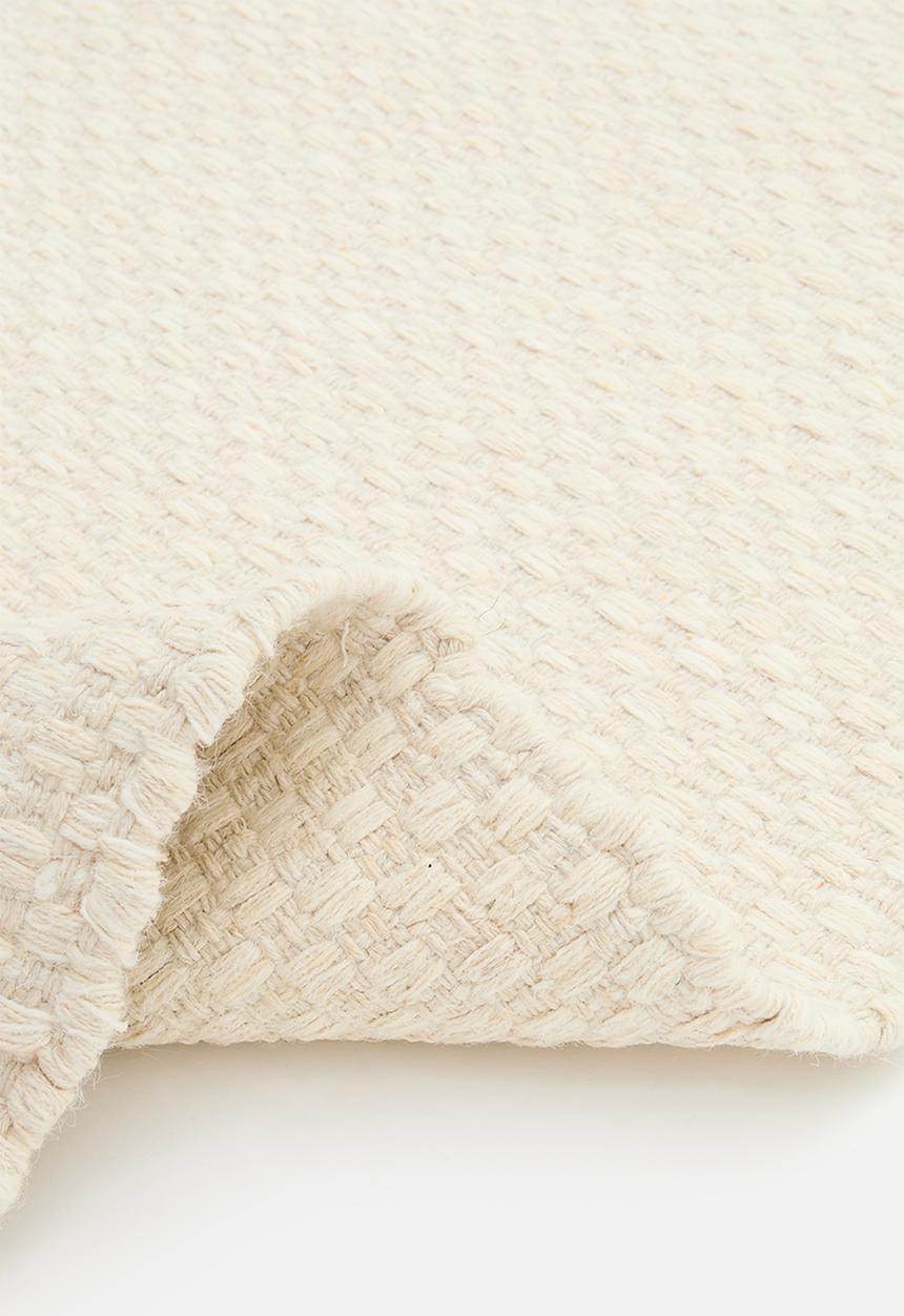Kaiser Handwoven Wool Blend Rug Ivory - 300x400