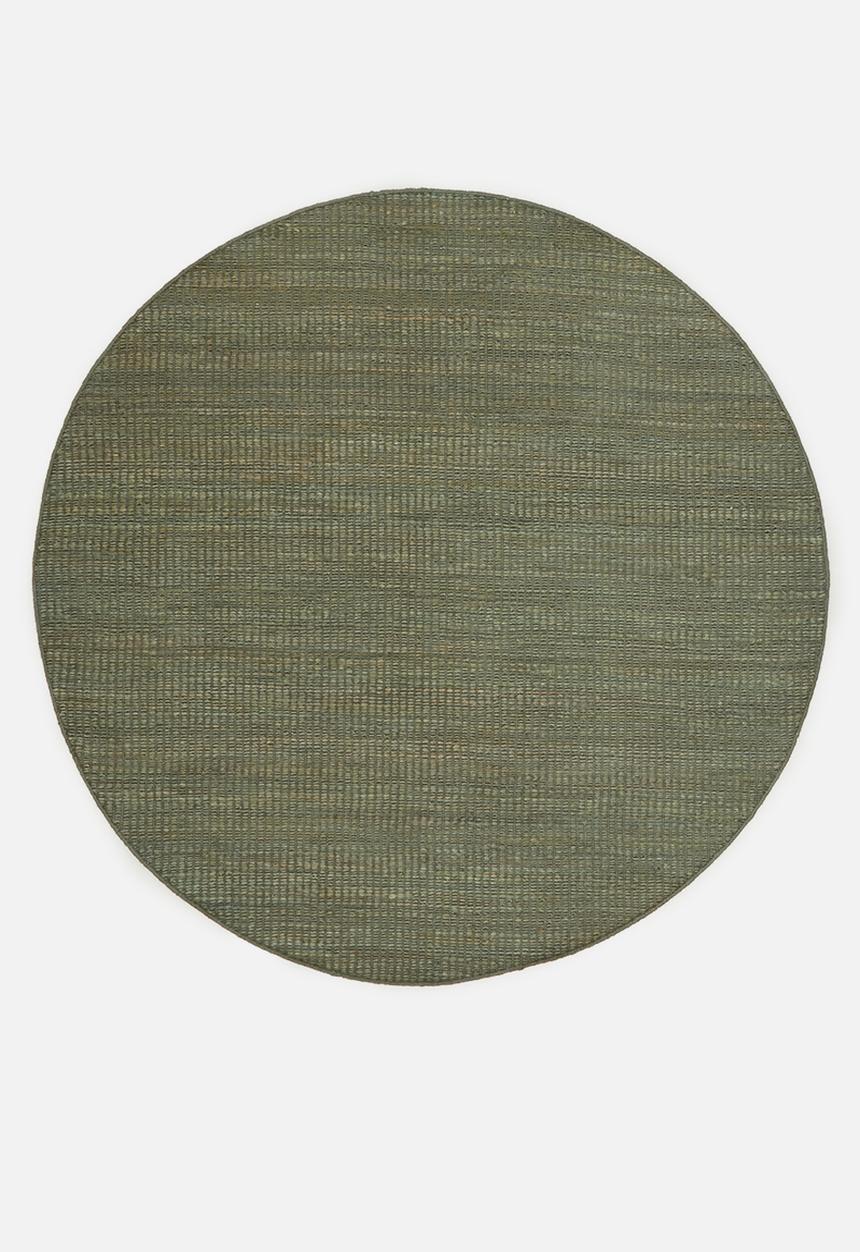 Boston Round Jut Rug Olive - 200cm Diameter