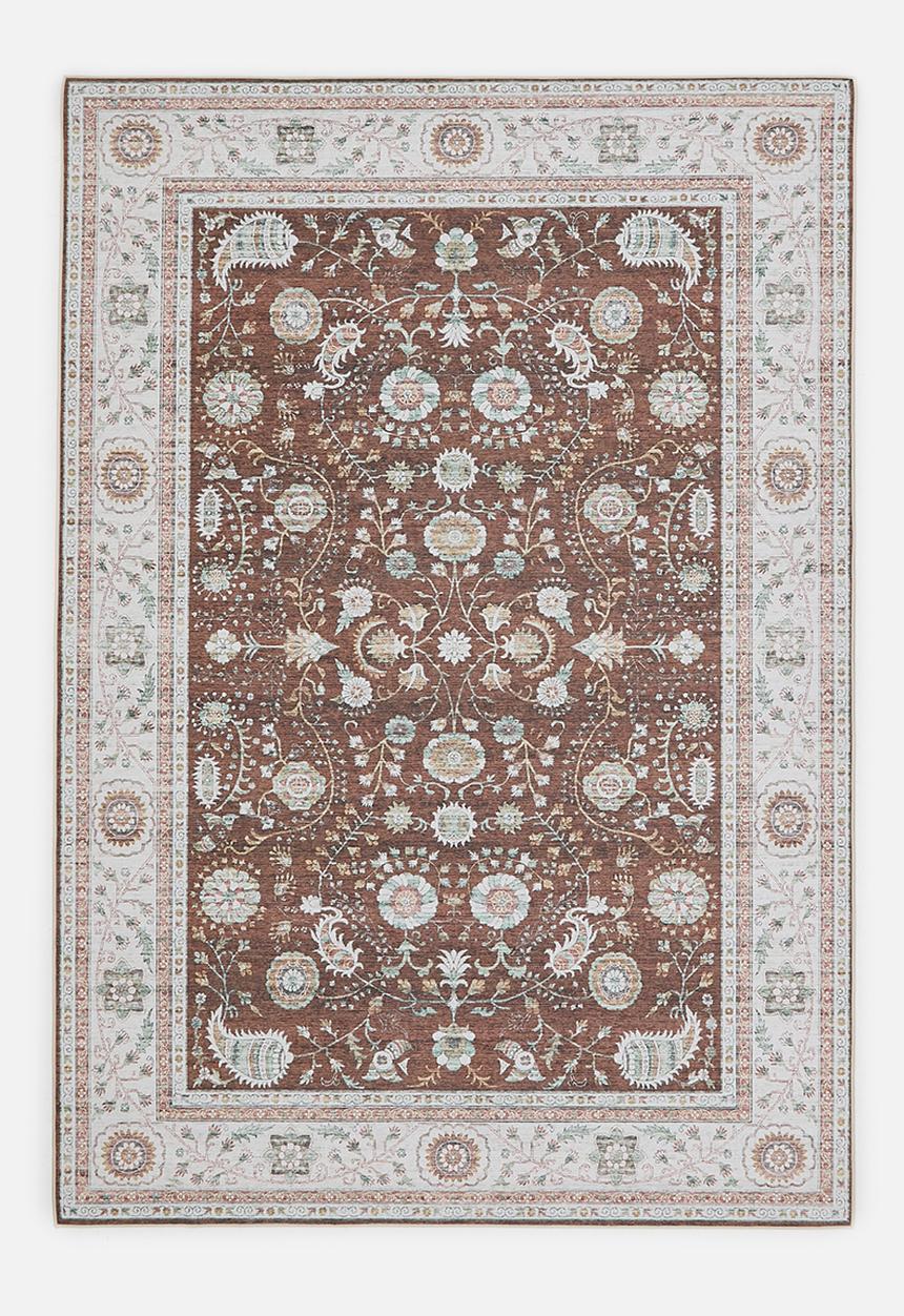 Saira Floral Rug Rust - 200x300