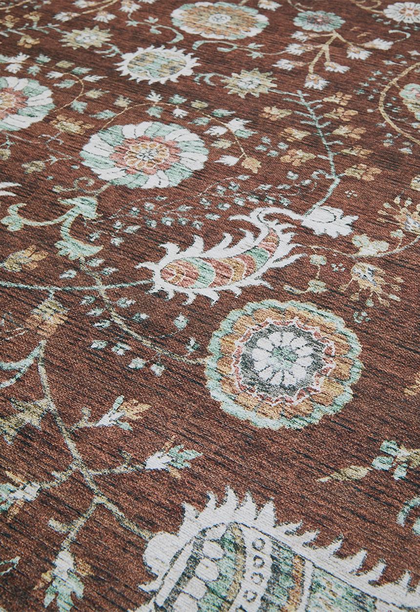 Saira Floral Rug Rust - 200x300