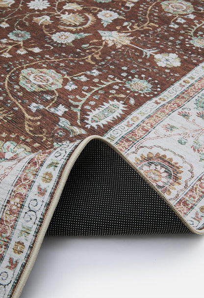 Saira Floral Rug Rust - 200x300