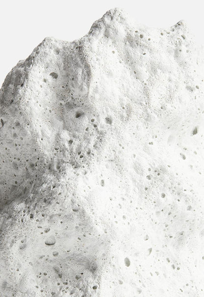 Lava Stone-Look Vase – White