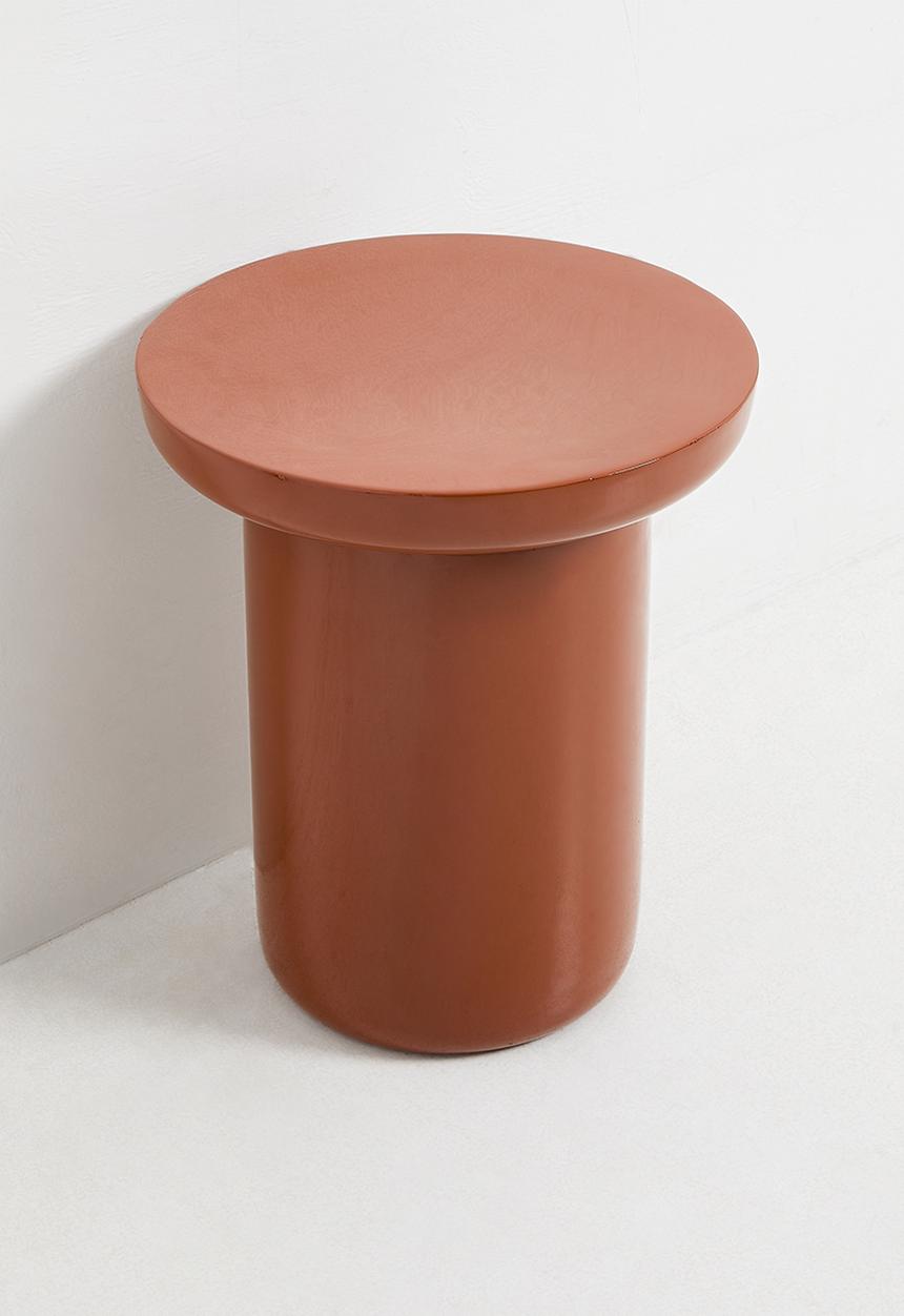 Poppy Side Table - rust