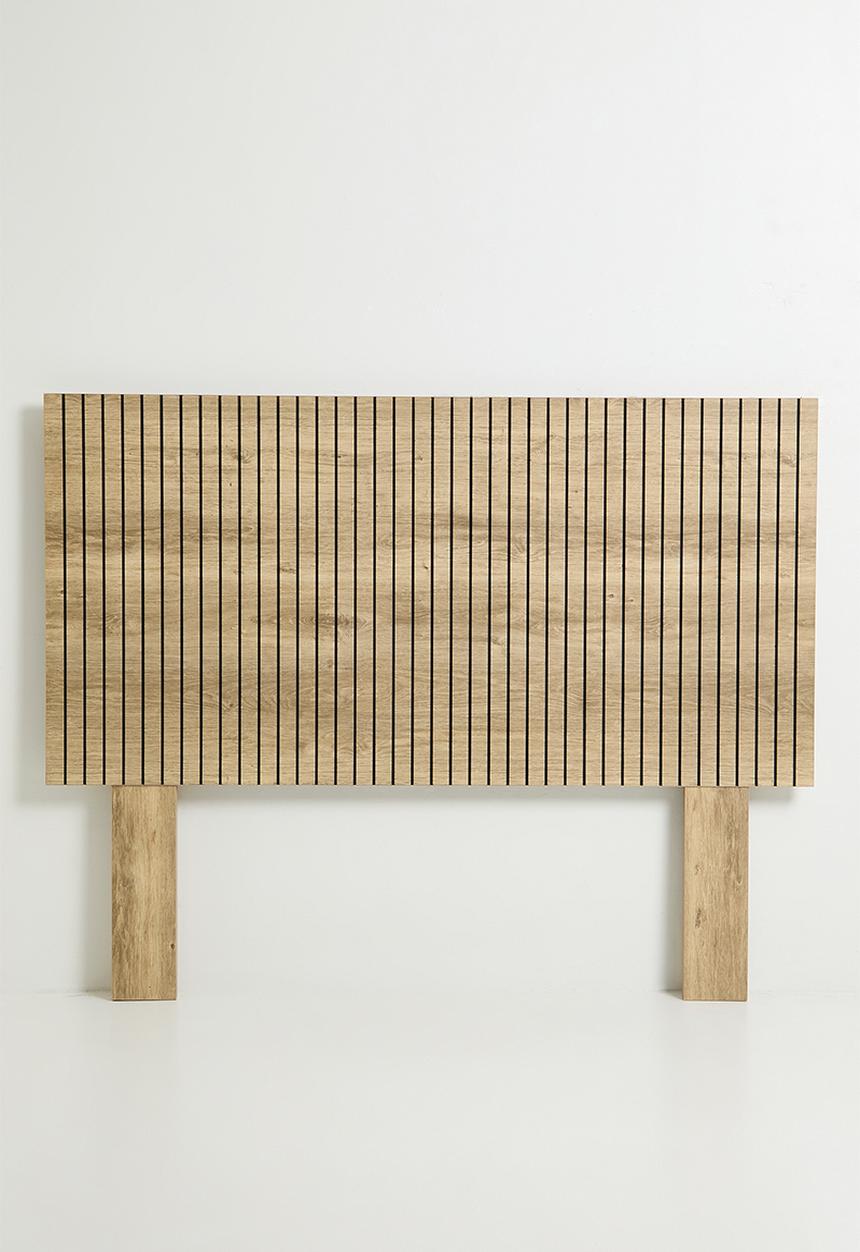 Soho Ribbed Headboard - Sand - King