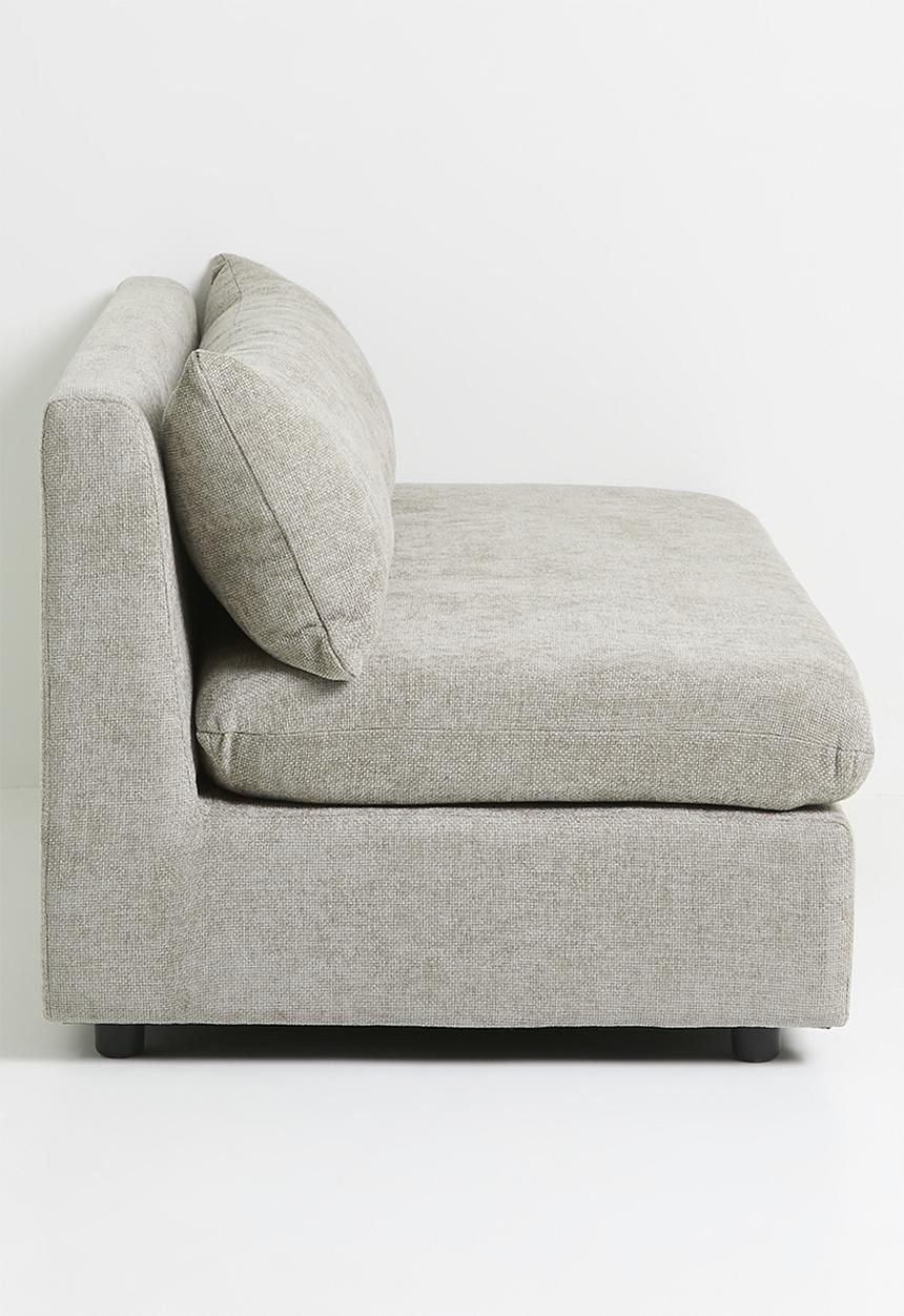 Starya armless 2 seater - stone