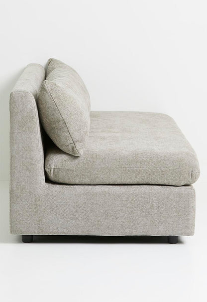 Starya armless 2 seater - stone