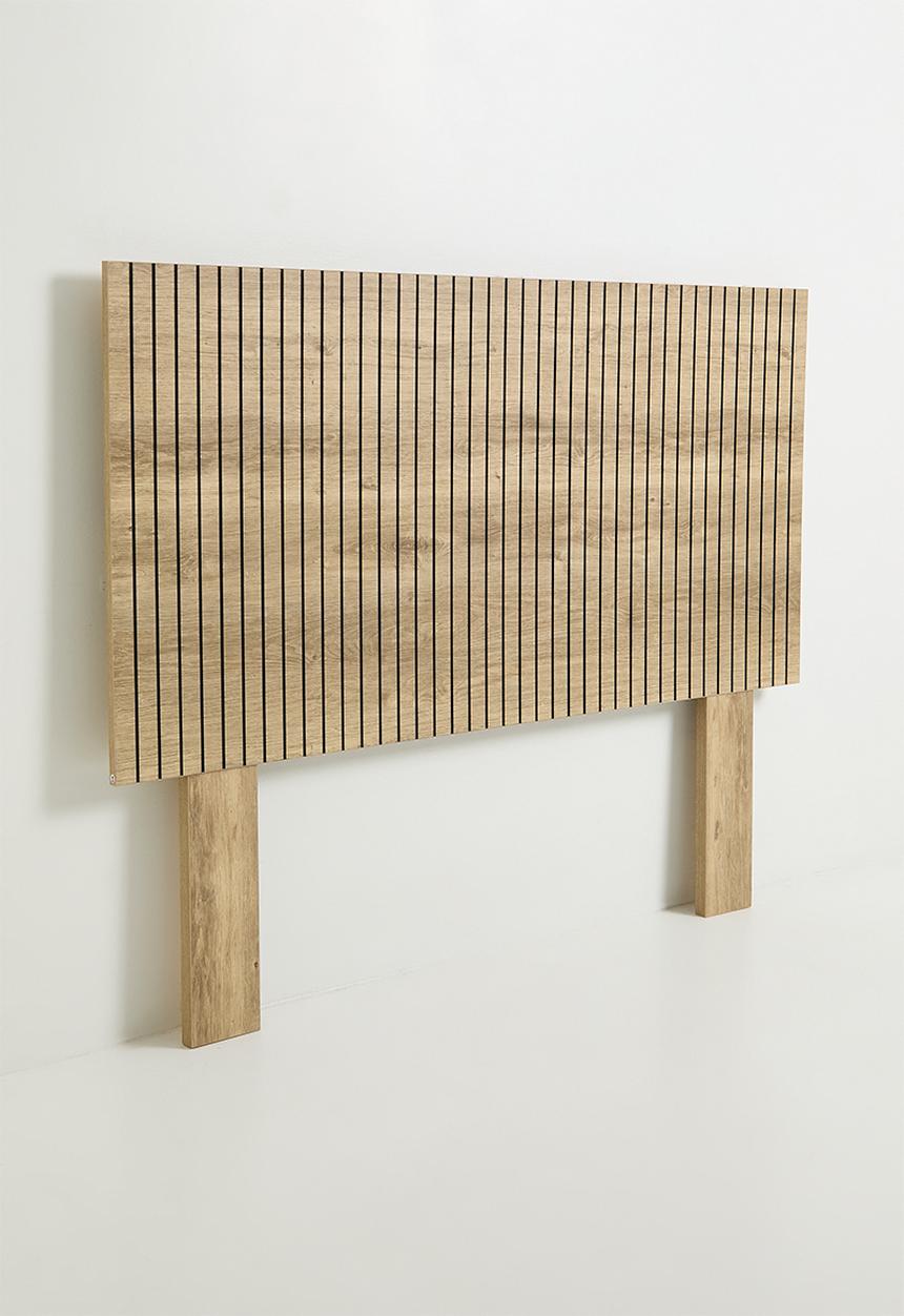 Soho Ribbed Headboard - Sand - King
