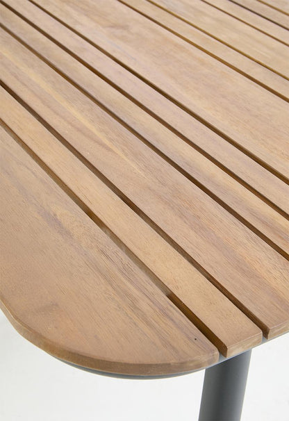 LORAIN outdoor dining table-natural 180cm L x 90cm W x 73.5cm H