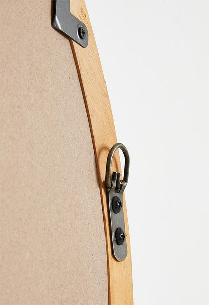 Wooden Oranic Shape Mirror - Natural