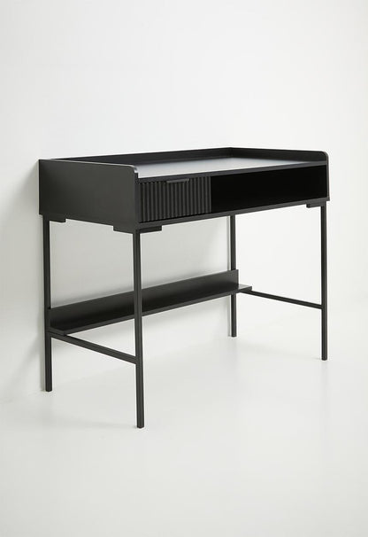 Optima Desk - Black 85.7cm H x 110.5cm L x 55cm W