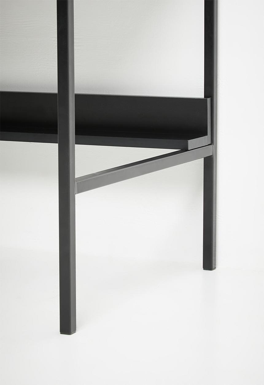 Optima Desk - Black 85.7cm H x 110.5cm L x 55cm W