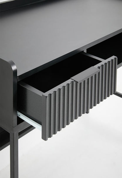 Optima Desk - Black 85.7cm H x 110.5cm L x 55cm W