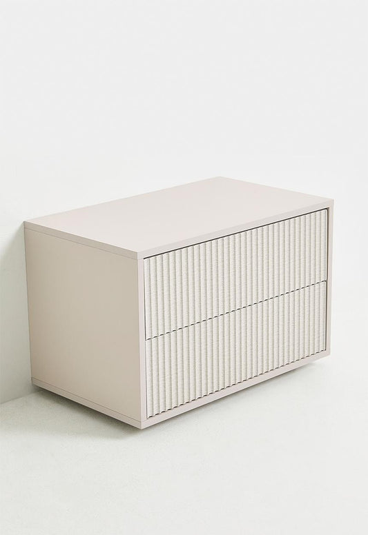 Alto 2 Drawer Pedestal - Taupe