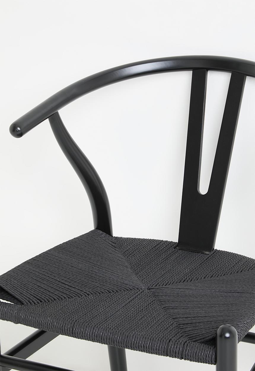 Harmony solid wood dining chair - black