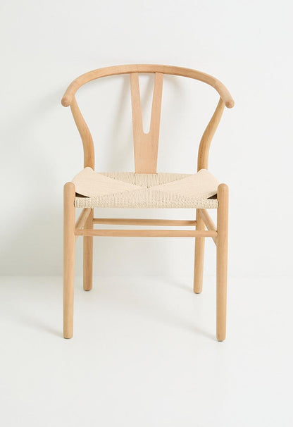 Harmony solid wood dining chair - natural - 58.5 x 54 x H 75cm