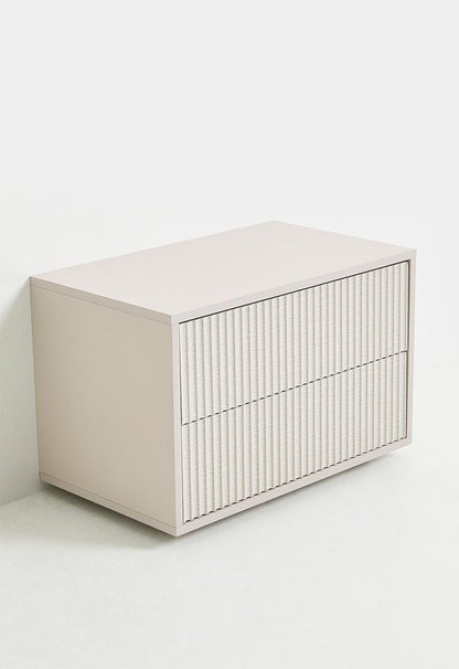 Alto 2 Drawer Pedestal Taupe
